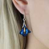 Fairy Calla Earrings - Blue