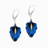 Wavy Calla Earrings - Blue