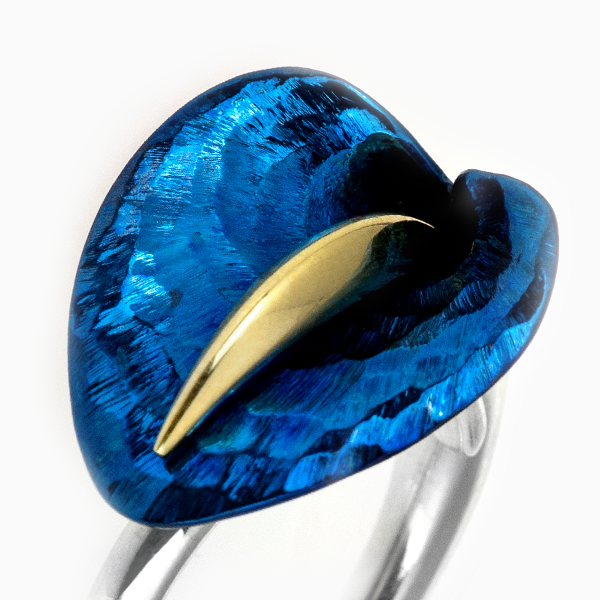 Long Calla Ring - Blue