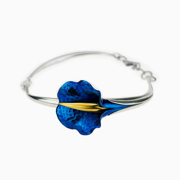 Ornate Calla Bracelet - Blue