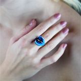 Long Calla Ring - Blue