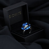 Ornate Calla Ring - Blue