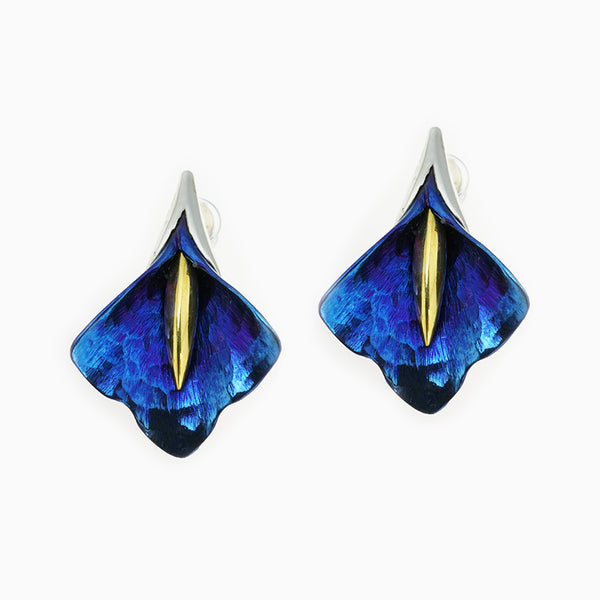 Fairy Calla Earrings - Blue