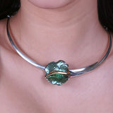 Ornate Calla Necklace - Green