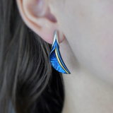 Eclipse Calla Earrings - Blue