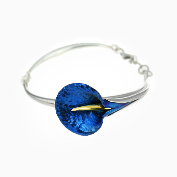 Open Calla Bracelet - Blue