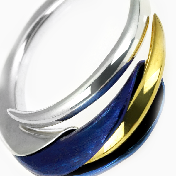 Filament Calla Ring - Blue