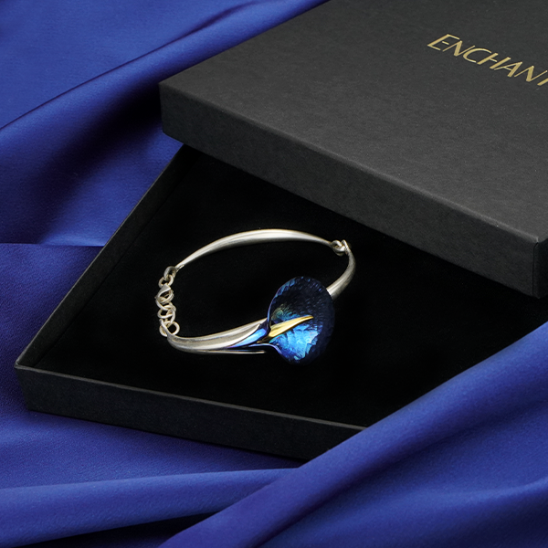 Open Calla Bracelet - Blue