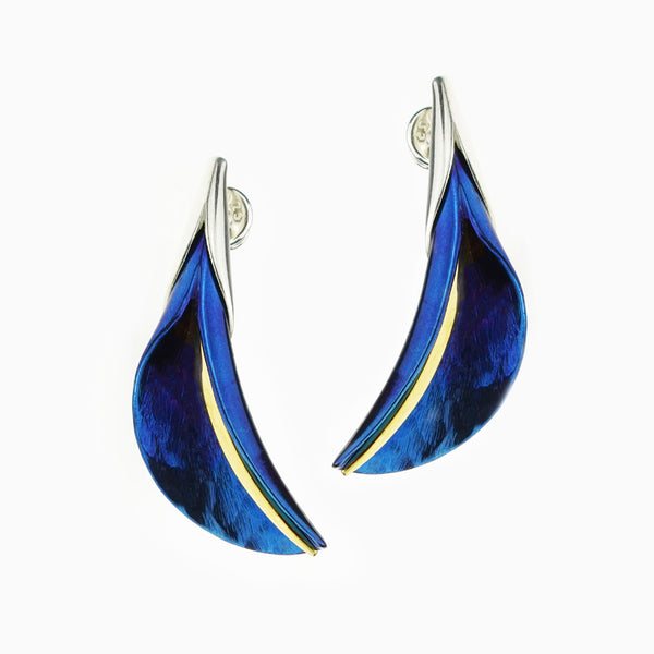 Eclipse Calla Earrings - Blue