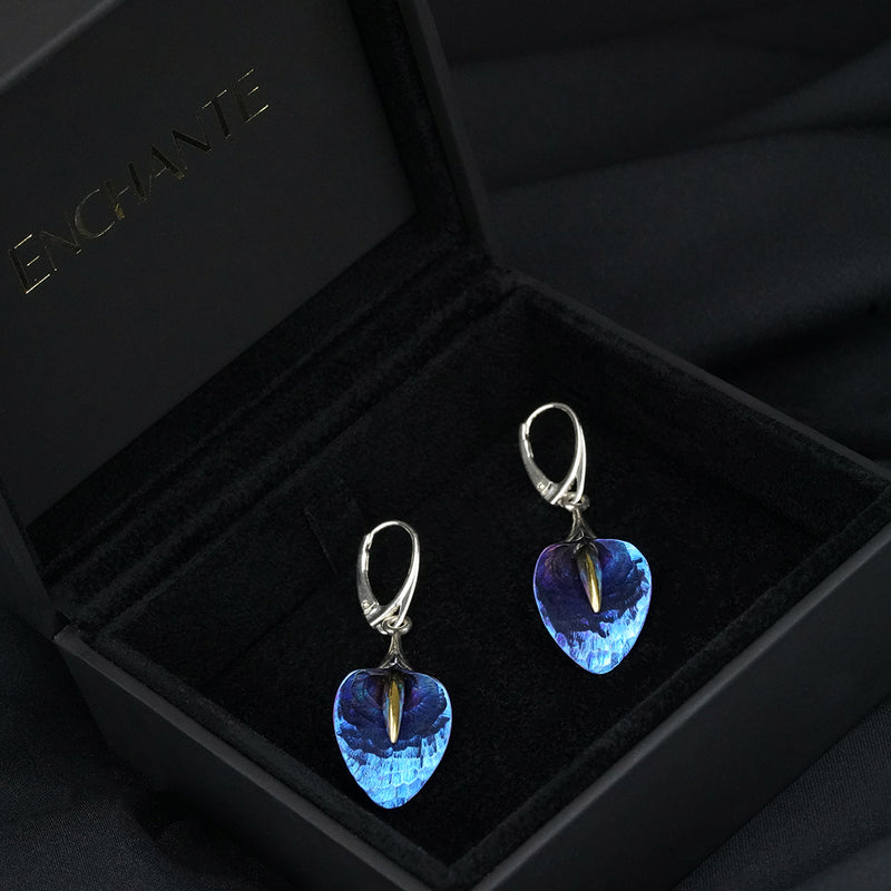 Long Calla Earrings - Blue