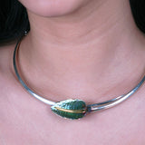 Long Calla Necklace - Green