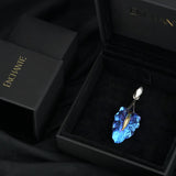 Wavy Calla Pendant - Blue