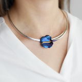 Ornate Calla Necklace - Blue