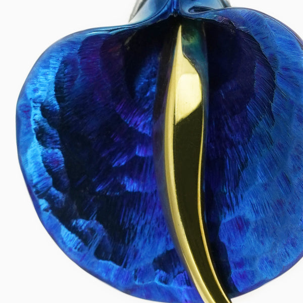 Open Calla Earrings - Blue