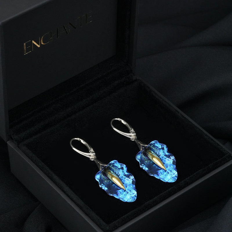 Wavy Calla Earrings - Blue