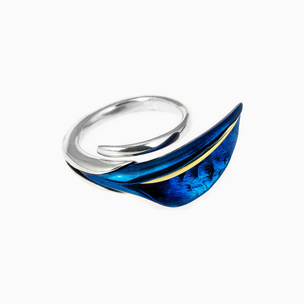 Eclipse Calla Ring - Blue