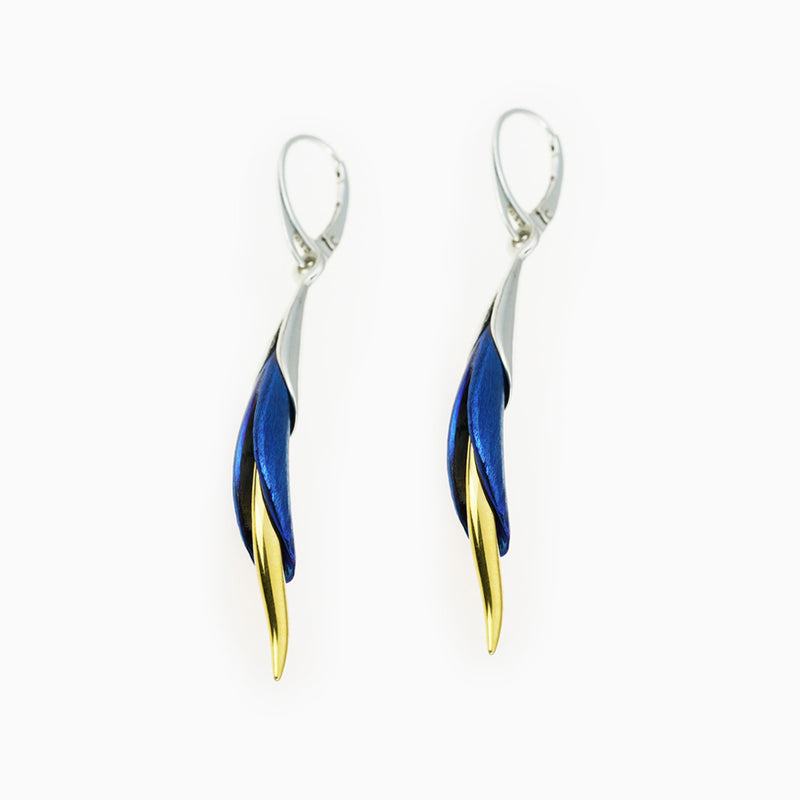 Filament Calla Earrings - Blue