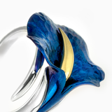 Ornate Calla Ring - Blue