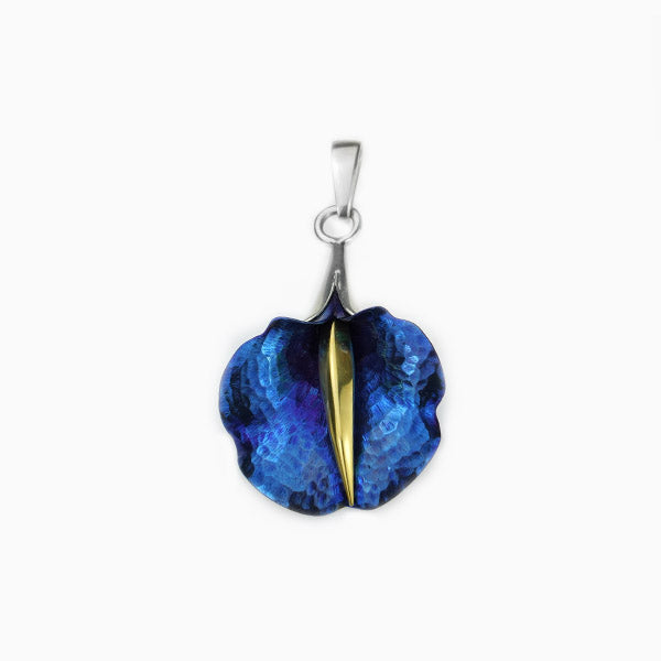 Ornate Calla Pendant - Blue