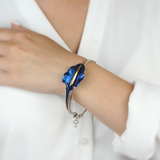 Wavy Calla Bracelet - Blue