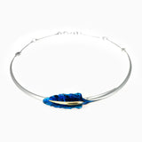 Wavy Calla Necklace - Blue