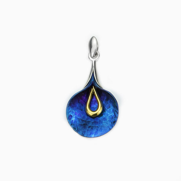 Rainy Calla Pendant - Blue