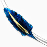 Wavy Calla Necklace - Blue