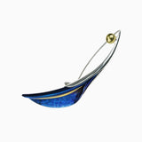 Eclipse Calla Brooch - Blue