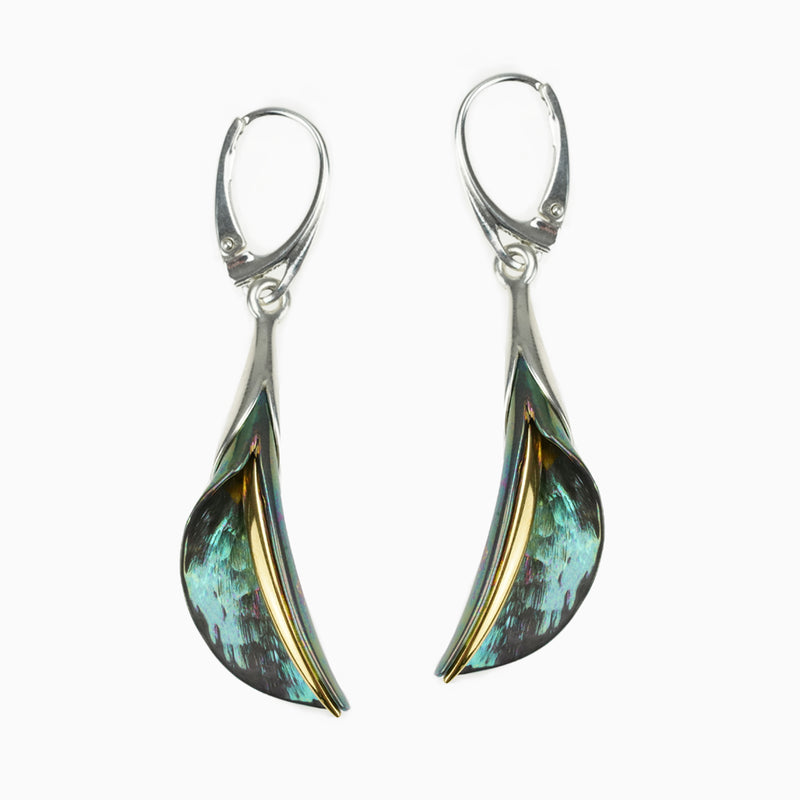 Eclipse Calla Earrings - Green