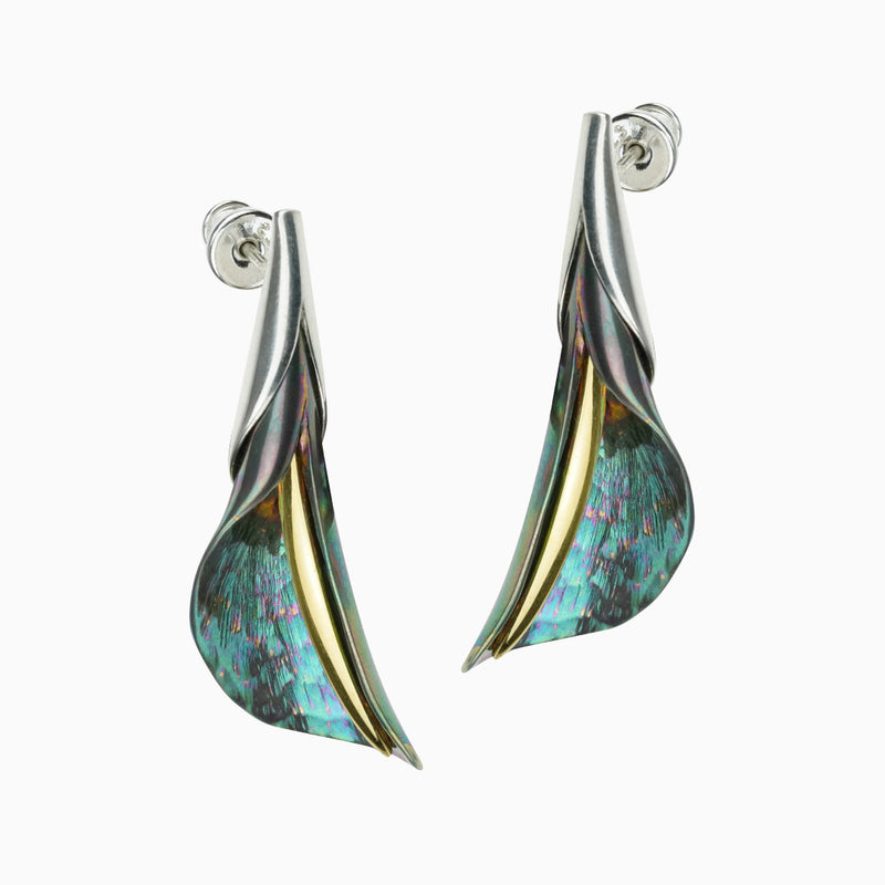 Eclipse Calla Earrings - Green