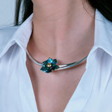 Water Lily Necklace - Green