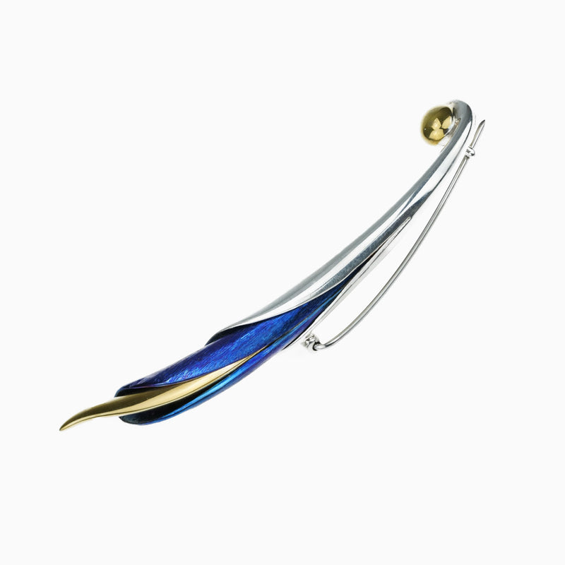 Filament Calla Brooch - Blue