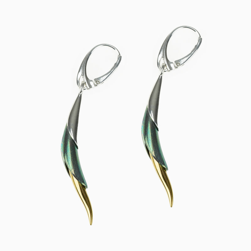 Filament Calla Earrings - Green