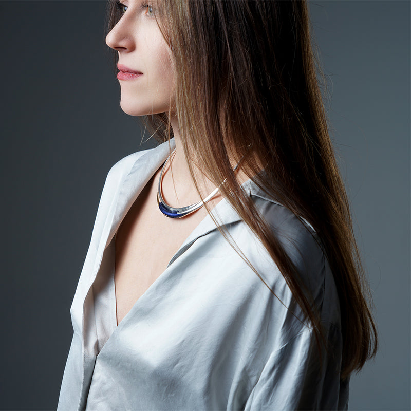 Filament Calla Necklace - Blue