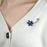 Lily Brooch - Blue