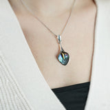 Long Calla Pendant - Green