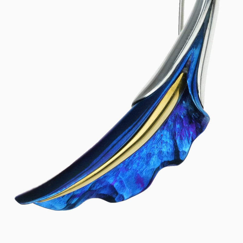 Mystery Calla Brooch - Blue