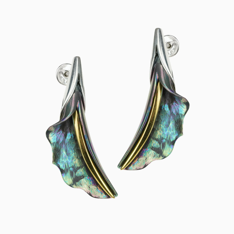 Mystery Calla Earrings - Green