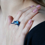 Mystery Calla Ring - Blue