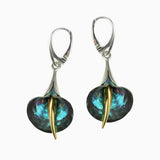 Open Calla Earrings - Green