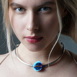 Open Calla Necklace - Blue