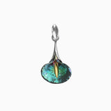 Open Calla Pendant - Green