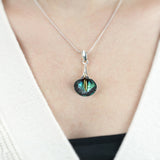 Open Calla Pendant - Green