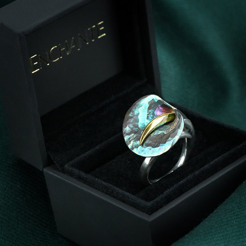 Open Calla Ring - Green