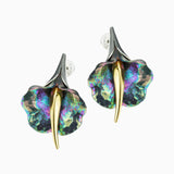 Ornate Calla Earrings - Green