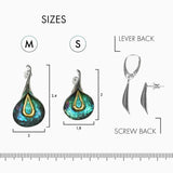 Rainy Calla Earrings - Blue