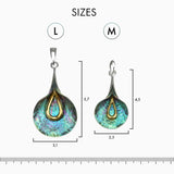 Rainy Calla Pendant - Blue