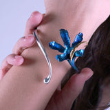 Twisted Lily Bracelet -  Blue