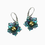 Water Lily Earrings - Green