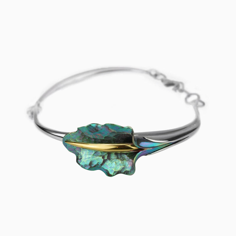 Wavy Calla Bracelet - Green